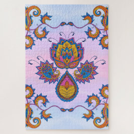 Puzzle Jardín Serenidad Azul – Sueño Floral Pastel