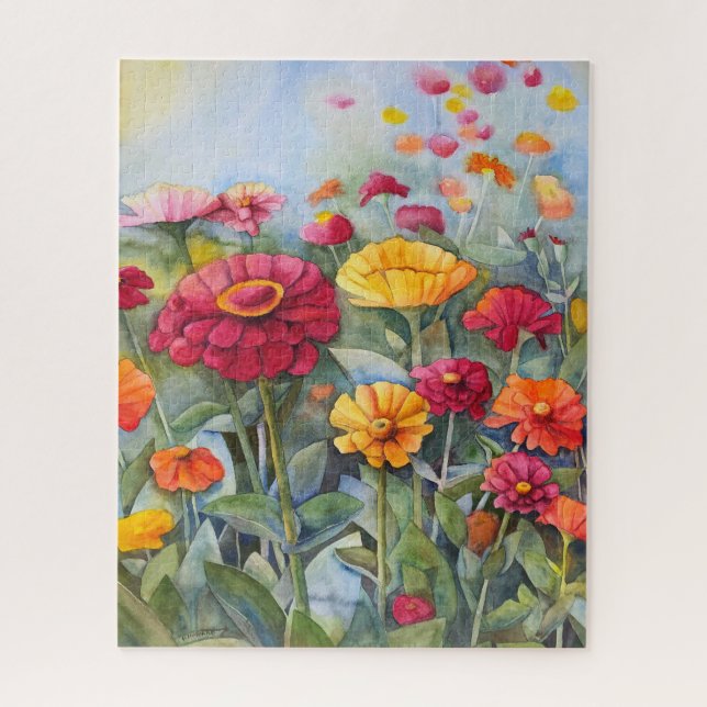 Puzzle Jardín Zinnia (Puzzle de 520 piezas, 16x20) (Vertical)