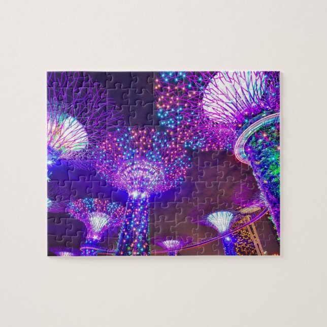 Puzzle Jardines a lo largo de la bahía de Singapur. (Horizontal)