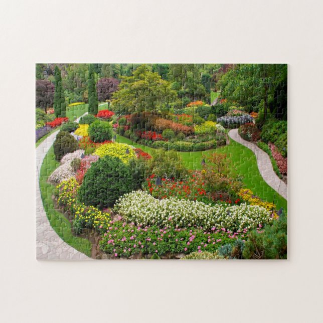 Puzzle Jardines Buchart Vancouver. (Horizontal)