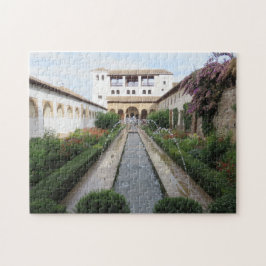 Puzzle Jardines de Generalife, Alhambra, España -