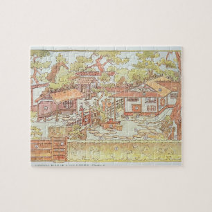 Puzzle Jardines de Yuan Ming Yuan, Pekín, 1783-86 (engra
