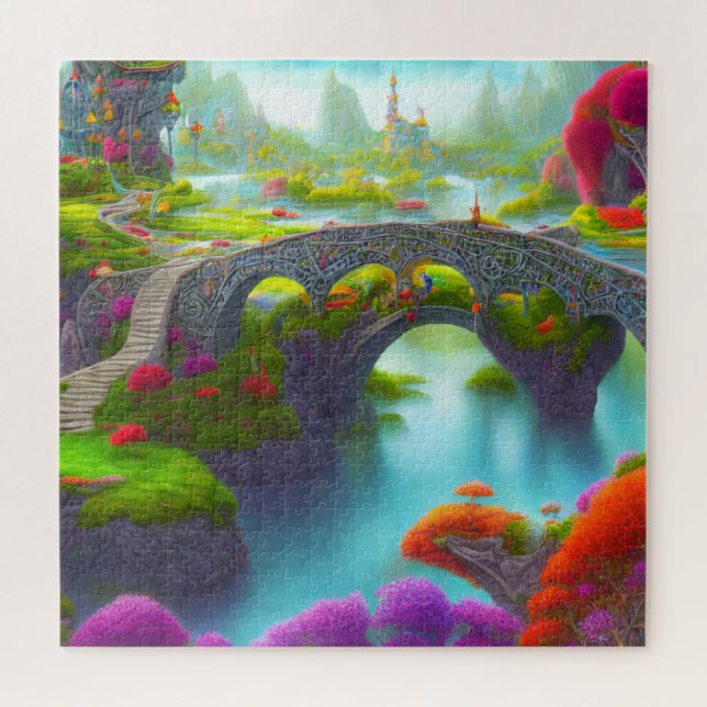 Puzzle Jardines del río Fantasy (Horizontal)