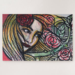 Puzzle Jardines Rosas Diosa Rosa Gardens