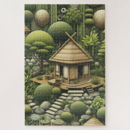 Puzzle Jardines y edificios ecológicos en armonía