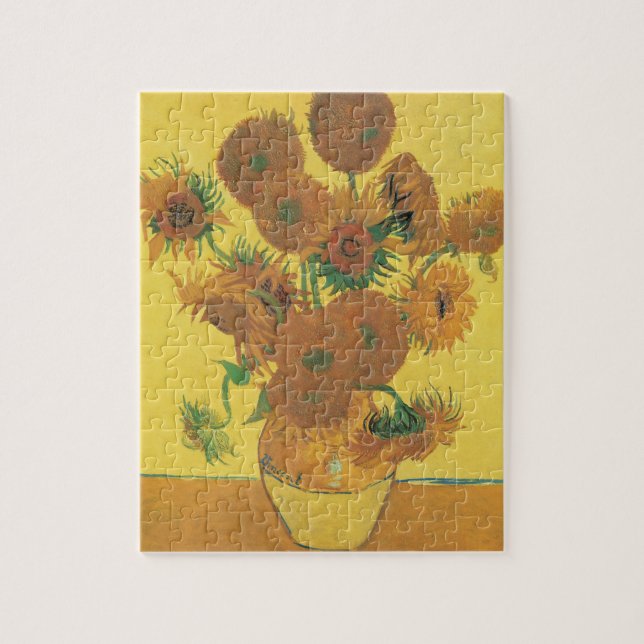 Puzzle Jarrón con quince girasoles de Vincent van Gogh (Vertical)