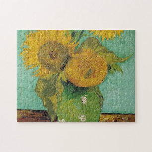 Puzzle Jarrón con tres girasoles, Vincent van Gogh