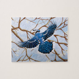 Puzzle Jay azul en llamas