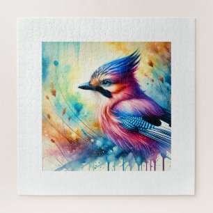 Puzzle Jay Bird 130924AREF125 - Watercolor