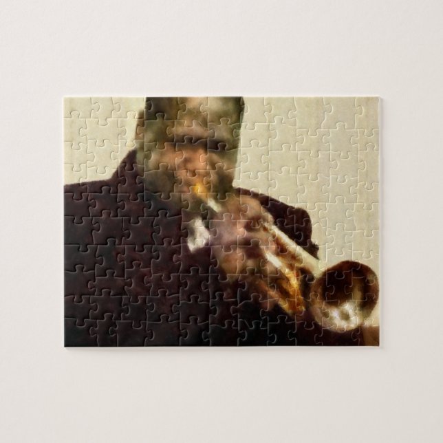 Puzzle Jazz Trumpeter (Horizontal)