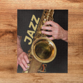 Puzzle Jazzman juega al saxofón del oro