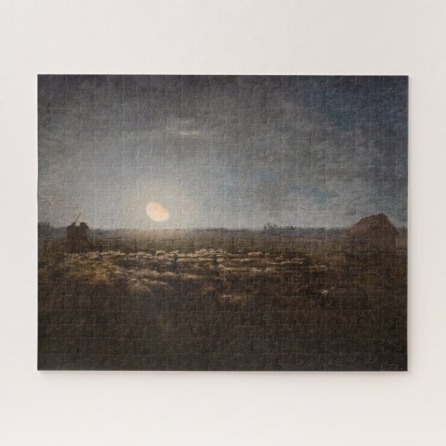 Puzzle Jean-Francois Millet - Sheepfold, luna 1872 (Horizontal)