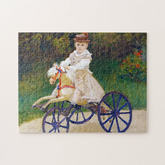 Puzzle Jean Monet en un caballo mecánico Claude Monet (Horizontal)
