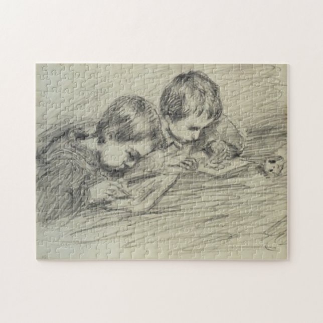 Puzzle Jean-Pierre Hoschedé & Michel Drawing Monet Fine (Horizontal)