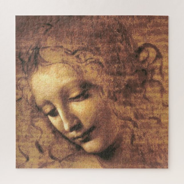 Puzzle Jefa de la Mujer La Scapigliata Leonardo Da Vinci (Vertical)
