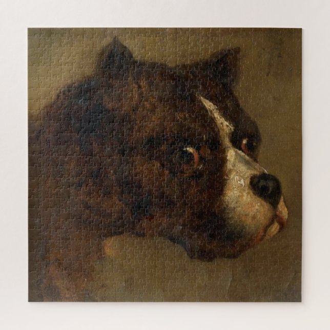 Puzzle Jefe de Bulldog (por Théodore Géricault) (Vertical)