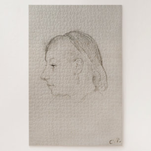Puzzle Jefe de una mujer (1855) por Camille Pissarro