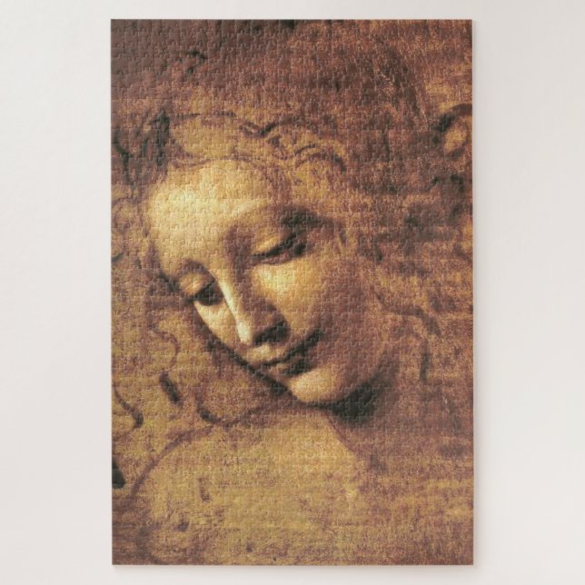 Puzzle Jefe de una mujer La Scapigliata Leonardo Da Vinci (Vertical)