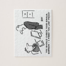 Puzzle Jefe despide al trabajador por correo electrónico