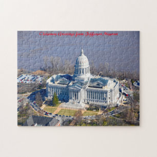 Puzzle Jefferson City Missouri. Saludos de Navidad