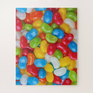 Puzzle Jelly Beans, Rainbow Colored & Sweet Candy