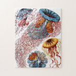 Puzzle Jellyfish (Scheibenquallen) por Ernst Haeckel<br><div class="desc">Por favor visite mi tienda para un diseño más interesante y más opciones de color.
=> zazzle.com/colorfulworld*</div>