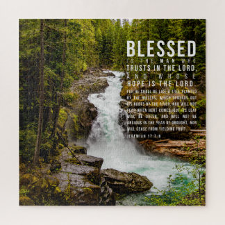 Puzzle Jeremías 17:7-8 Naturaleza de la Biblia Cristiana