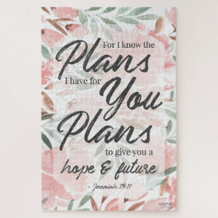 Puzzle Jeremías 29:11 Escritura: GraphicLoveShop