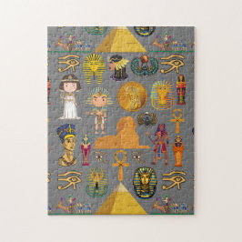Puzzle Jeroglífico Egipcio Antiguo - Patrón Faraón