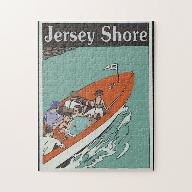 Puzzle Jersey Shore, paseo en barco, (Vertical)