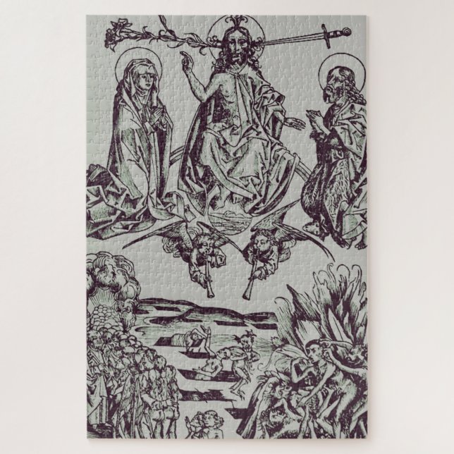 Puzzle Jesucristo es el juez del universo (Vertical)