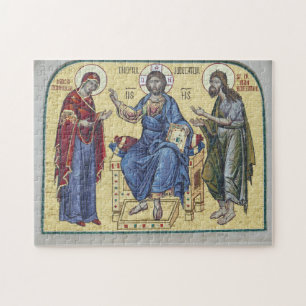 Puzzle Jesucristo, la Theotokos y Juan el Bautista