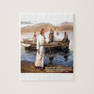 Puzzle Jesús & Cita de Abrir Puertas