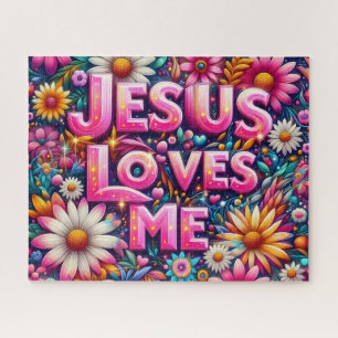 Puzzle Jesús Colorido Me Ama