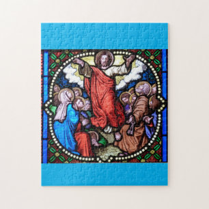 PUZZLE JESÚS DE LA VENTANA DE VIDRIO MANCHADO JIGSAW PUZZ
