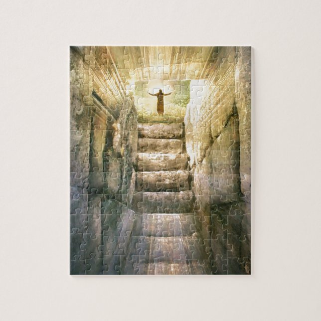 Puzzle Jesús en la resurrección vacía de Pascua de la (Vertical)