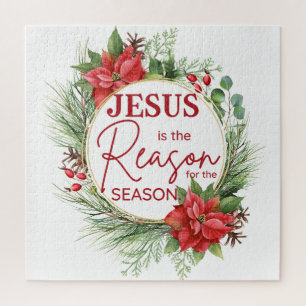 Puzzle Jesús es la razón para los Navidades de temporada