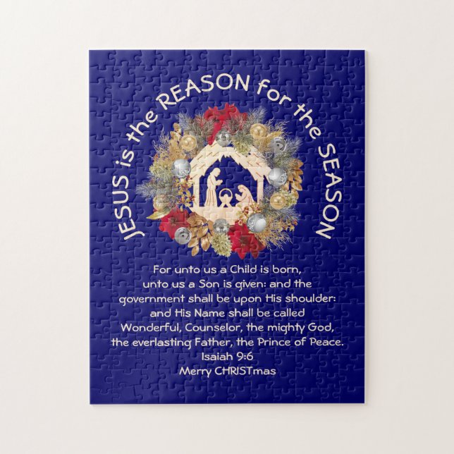 Puzzle JESÚS ES LA RAZÓN POR LA QUE LOS Navidades SON cri (Vertical)