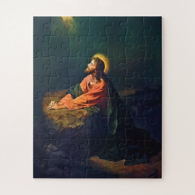 Puzzle Jesús Gethsemane Agony Garden Mount Olives Hofman (Vertical)