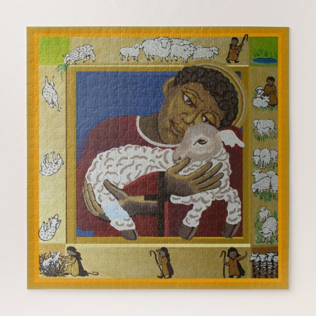 Puzzle Jesus Good Shepherd (Vertical)