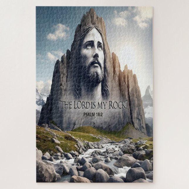 Puzzle Jesús la Roca de las Edades (Vertical)