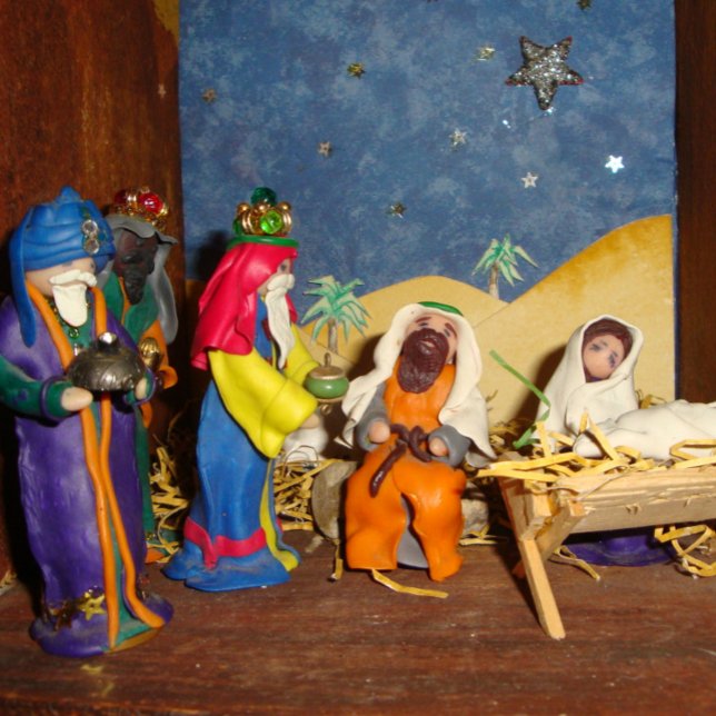 Puzzle Jesús María tres reyes navidades natividad (Subido por el creador)