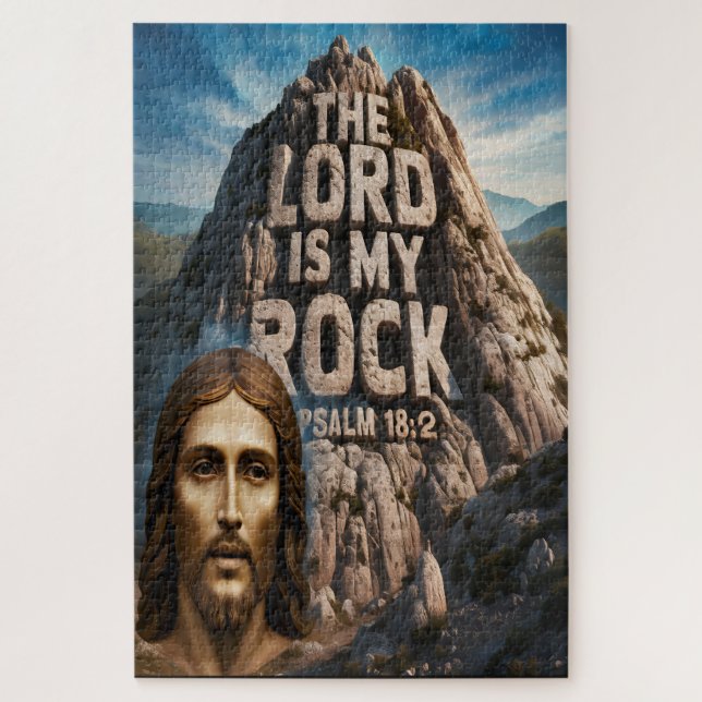 Puzzle Jesús, mi roca de las edades El Señor es mi roca (Vertical)