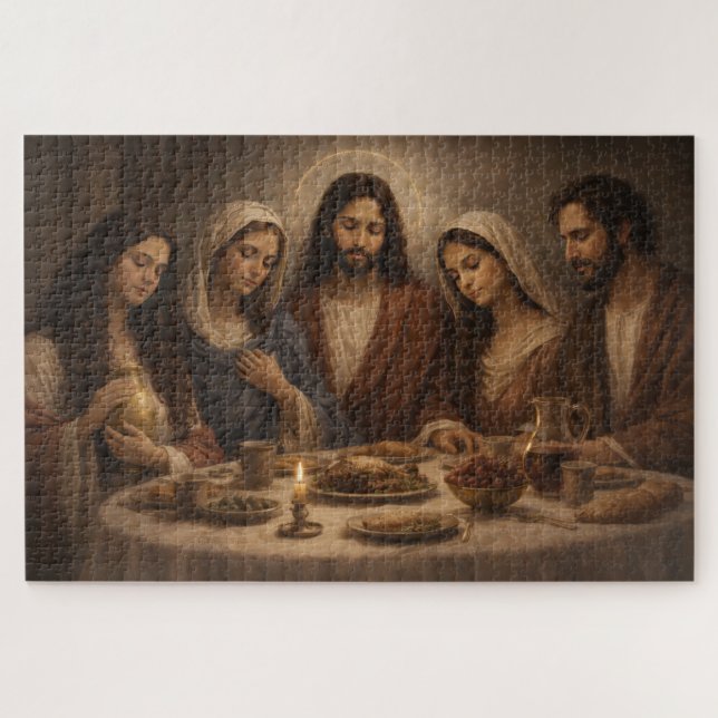 Puzzle Jesus, Mother Mary Joseph Mary Magdalene And Mary  (Horizontal)