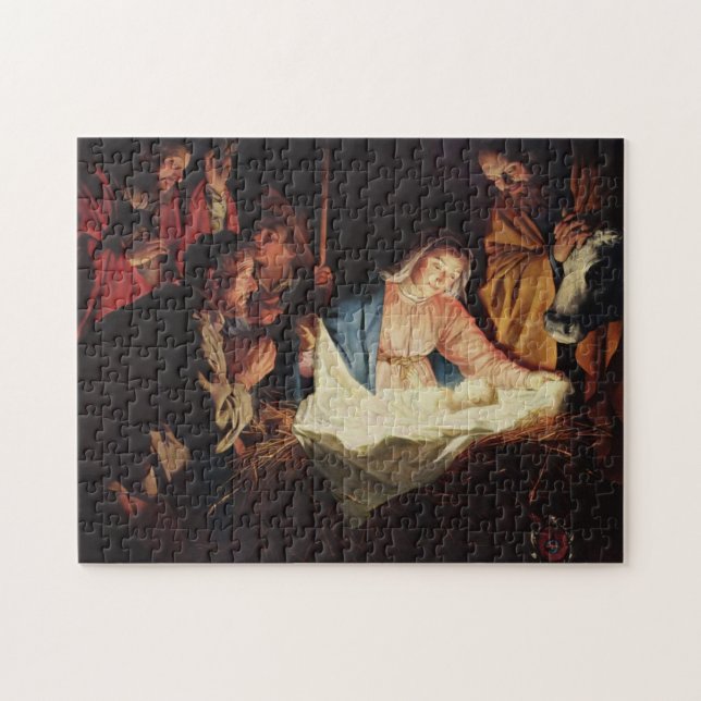Puzzle Jesús nació en una caballería en Belén (Horizontal)