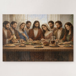 Puzzle Jesus With His Family Christian Gift Easter Faith 