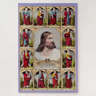 Puzzle Jesús y los doce apóstoles