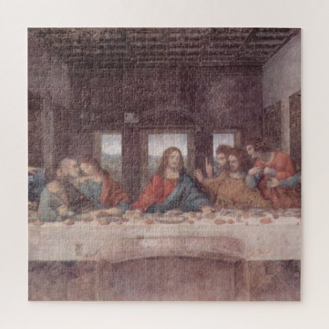 Puzzle Jesús "Yeshua" La última cena, Leonardo da Vinci (Vertical)
