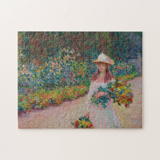 Puzzle Jeune fille dans le jardin de Giverny, 1888 (Horizontal)