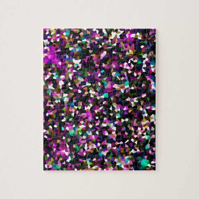 Puzzle Jewel Tone Crystal Pixels (Vertical)